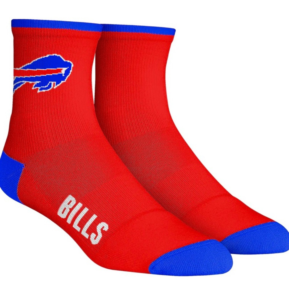 Rock’em Socks Youth Unisex BUFFALO BILLS Core Team (Quarter) Sz. 2-5.5